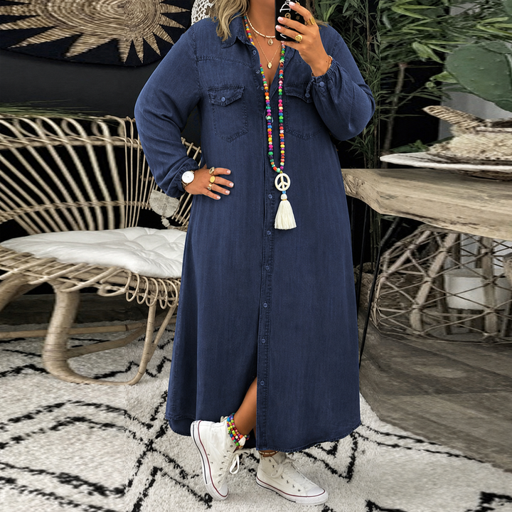 Adeline | Denim-paitamekko