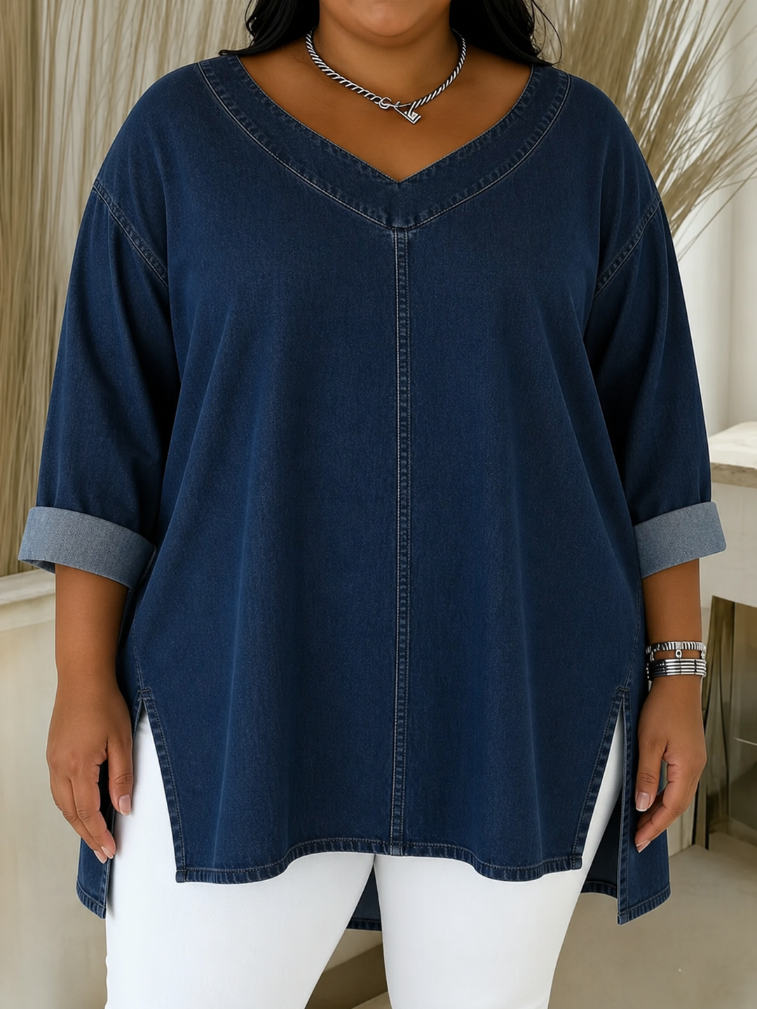 Lucy | Tyylikäs Denim-paita