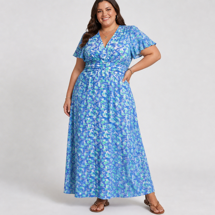 Natalie | Imarteleva Painettu Maxi Mekko