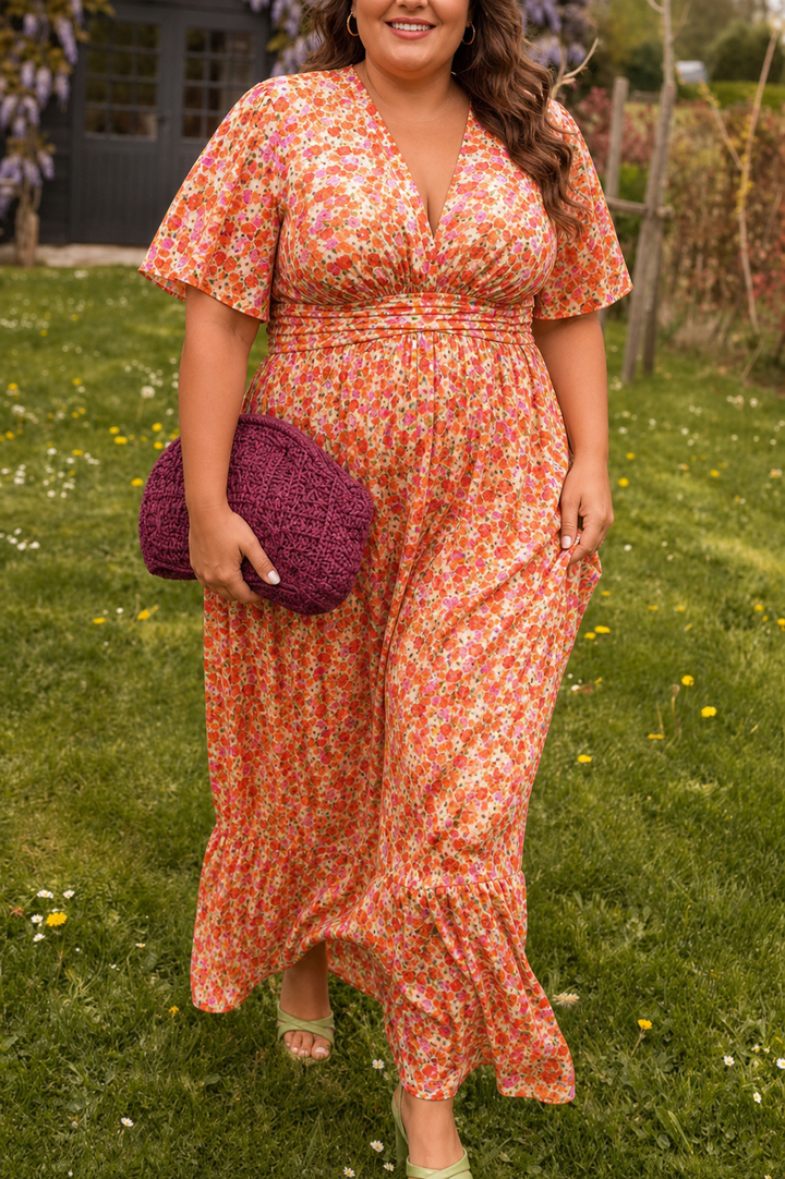 Natalie | Imarteleva Painettu Maxi Mekko