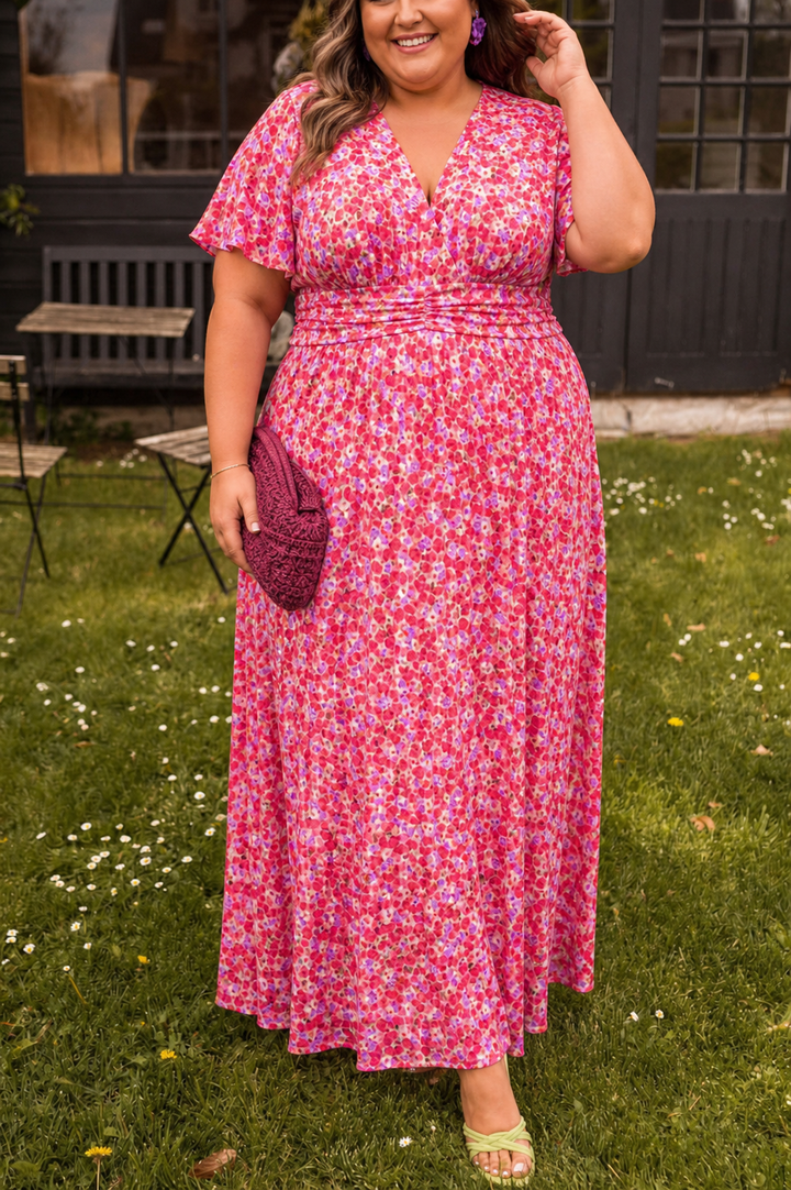 Natalie | Imarteleva Painettu Maxi Mekko