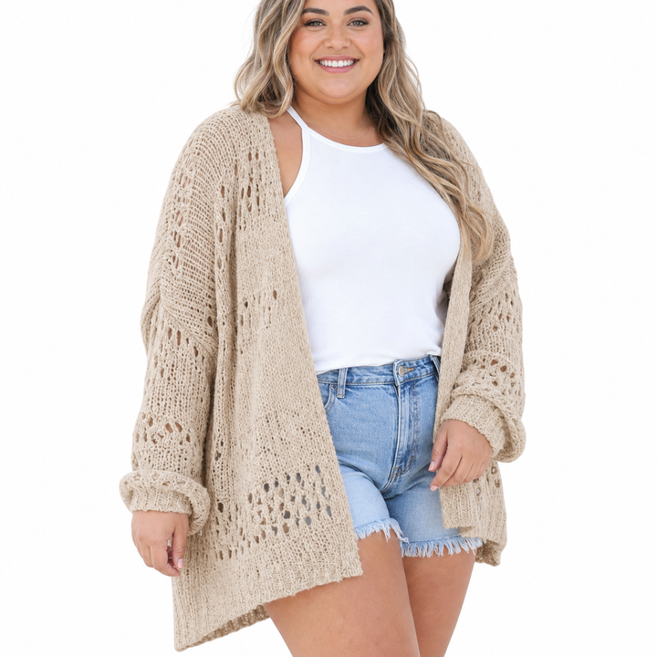 NAOMI | Kevyt Ylipitkä Boho Kesä Cardigan