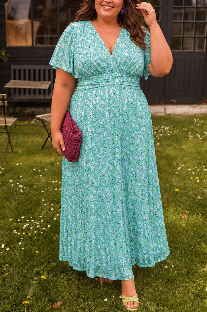 Natalie | Imarteleva Painettu Maxi Mekko