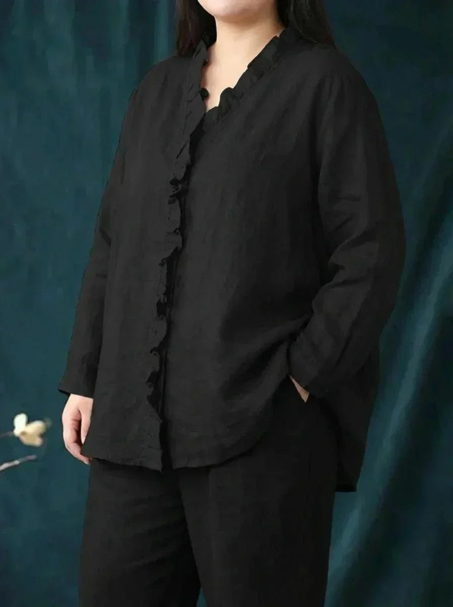 Shiloh | Elegantti Pellavakesäblusa