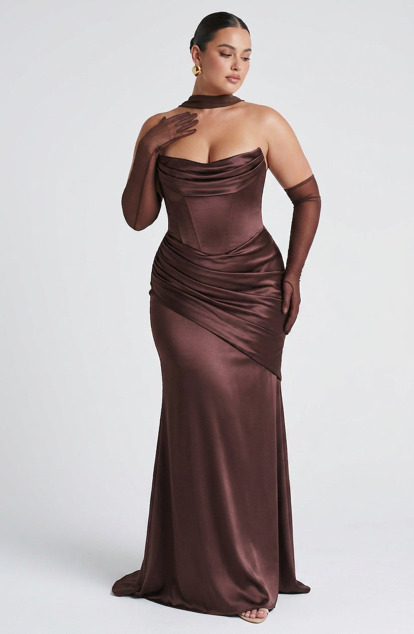 Frankie Maxi Dress - Plomminruskea
