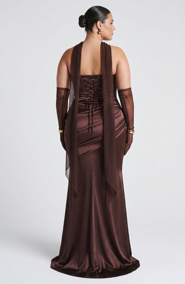 Frankie Maxi Dress - Plomminruskea