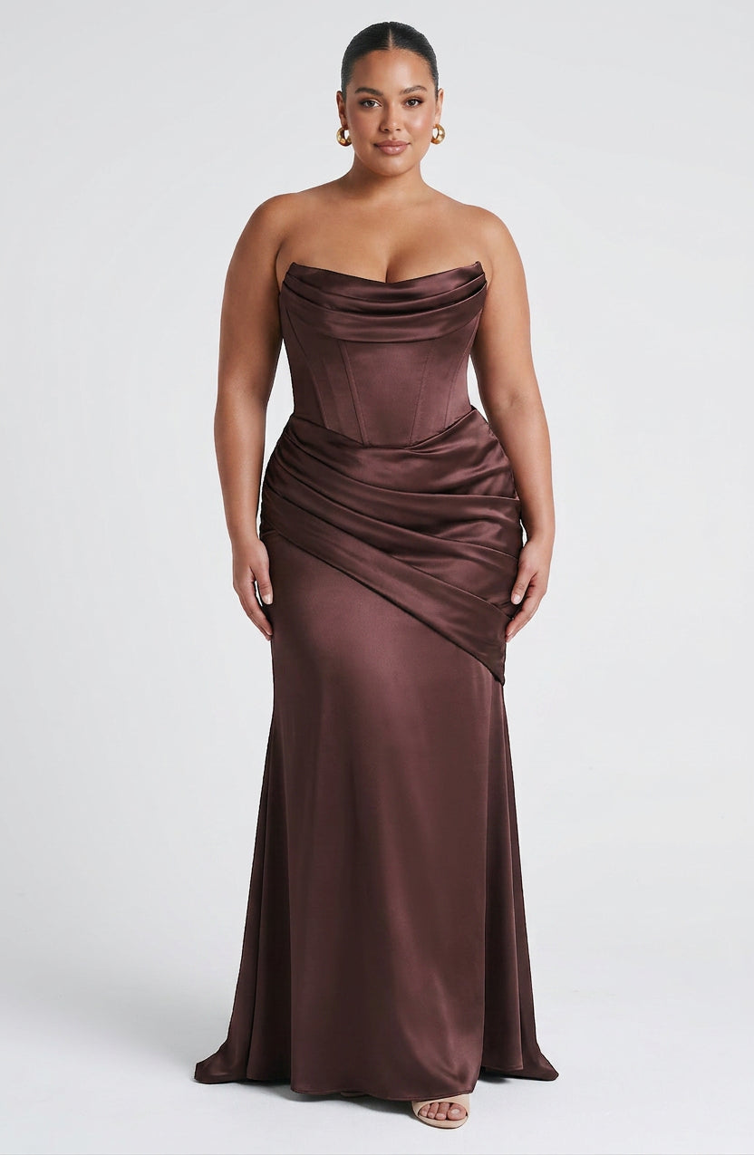 Frankie Maxi Dress - Plomminruskea