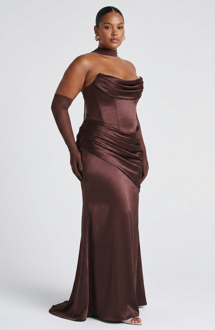 Frankie Maxi Dress - Plomminruskea