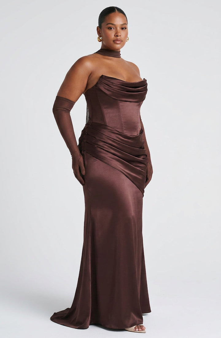 Frankie Maxi Dress - Plomminruskea
