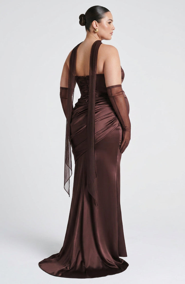 Frankie Maxi Dress - Plomminruskea