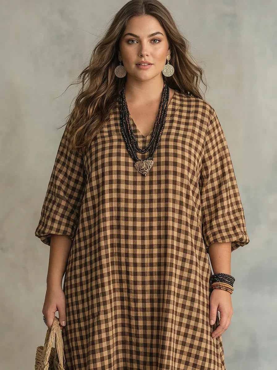 Bellamy | Ruudullinen Maxi Mekko