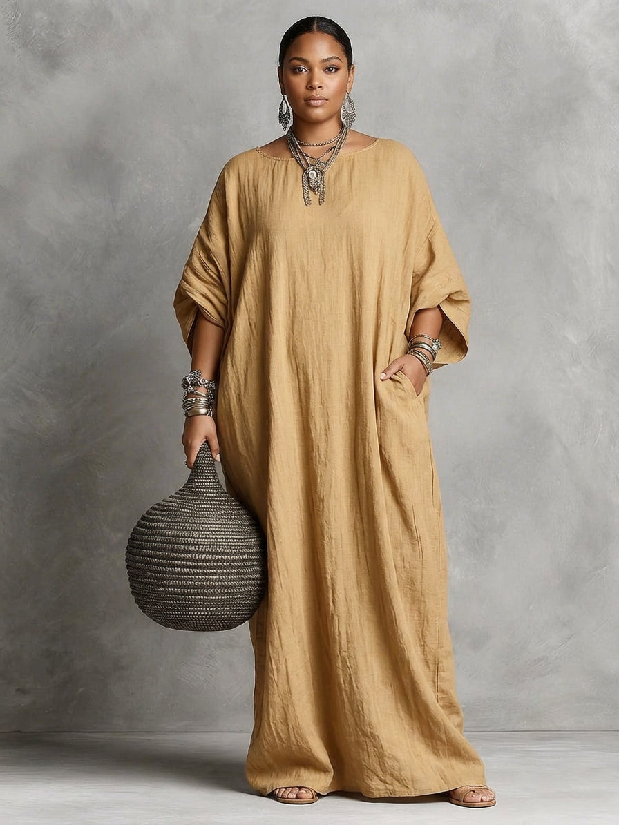Olwen | Ylisuurikokoinen Maxi-mekko