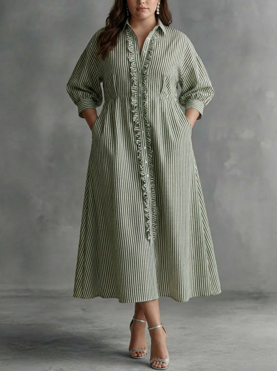 Dilys | Raidallinen Maxi Mekko