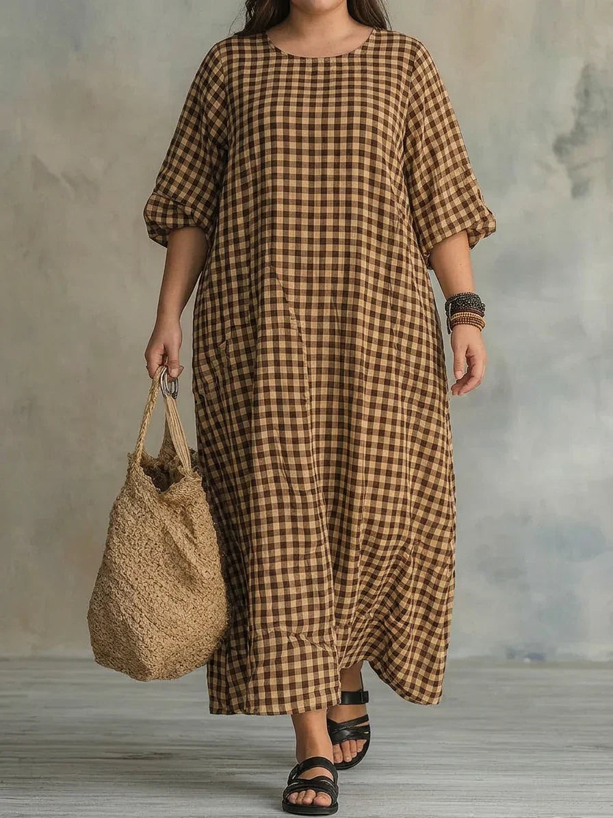 Bellamy | Ruudullinen Maxi Mekko
