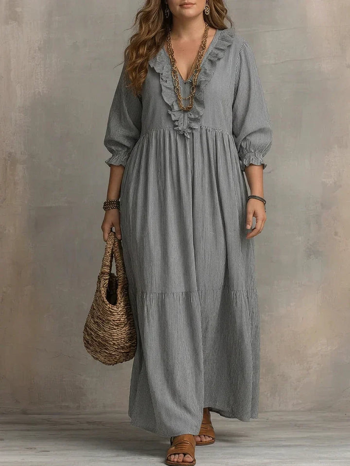 Soraya | Boho Pitkähihainen Maxi Mekko