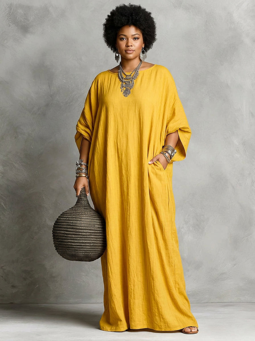 Olwen | Ylisuurikokoinen Maxi-mekko