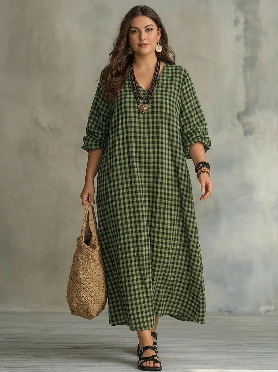 Bellamy | Ruudullinen Maxi Mekko