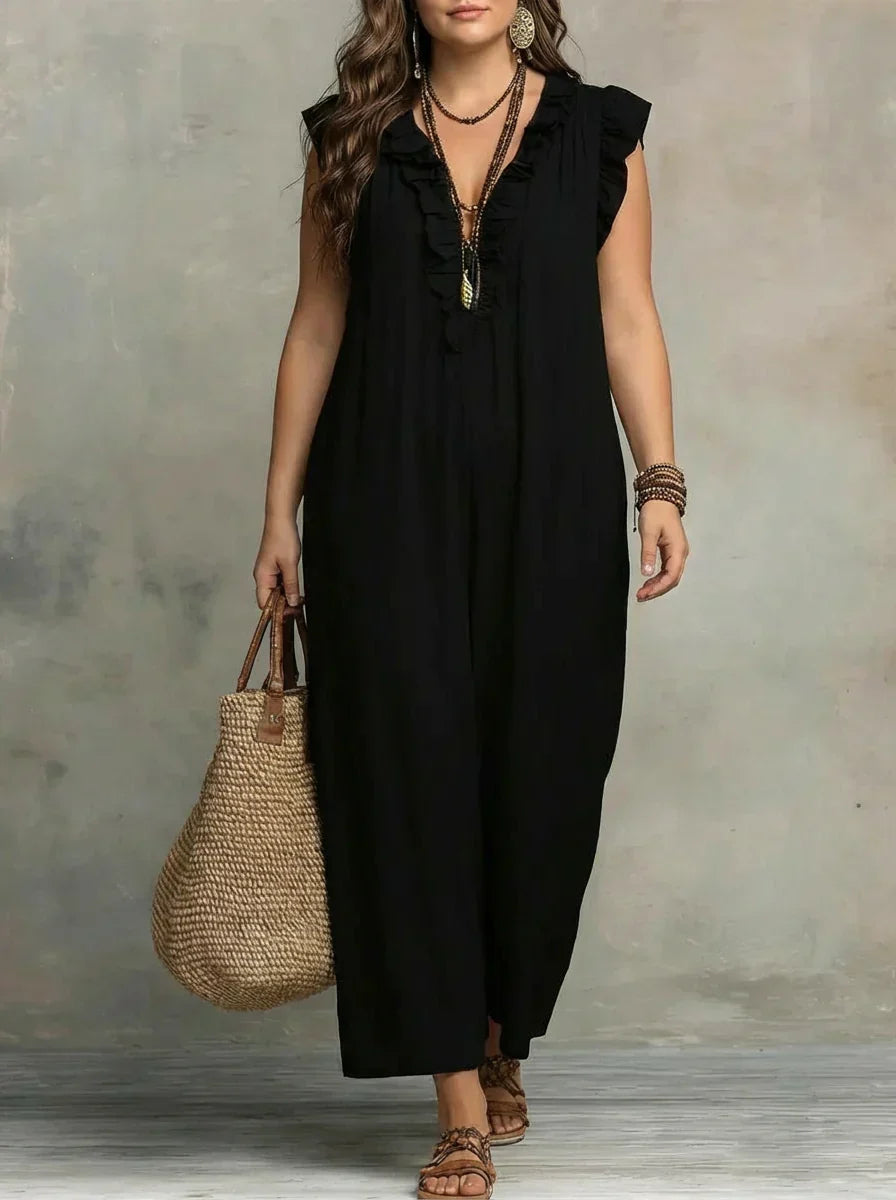 Esmé | Boho Ruffle Maxi -mekko