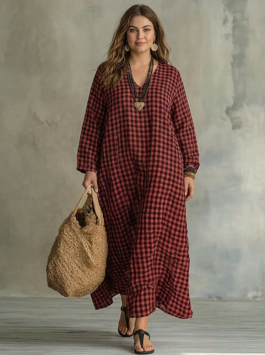 Bellamy | Ruudullinen Maxi Mekko