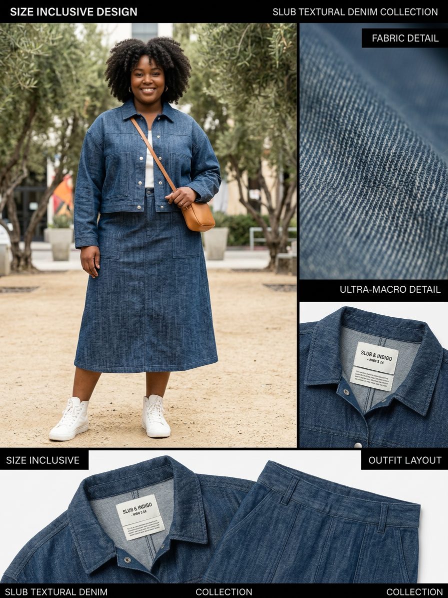Sasha | Vintage Pestyt Pehmeä Puuvillamainen Denim Maxi Mekko