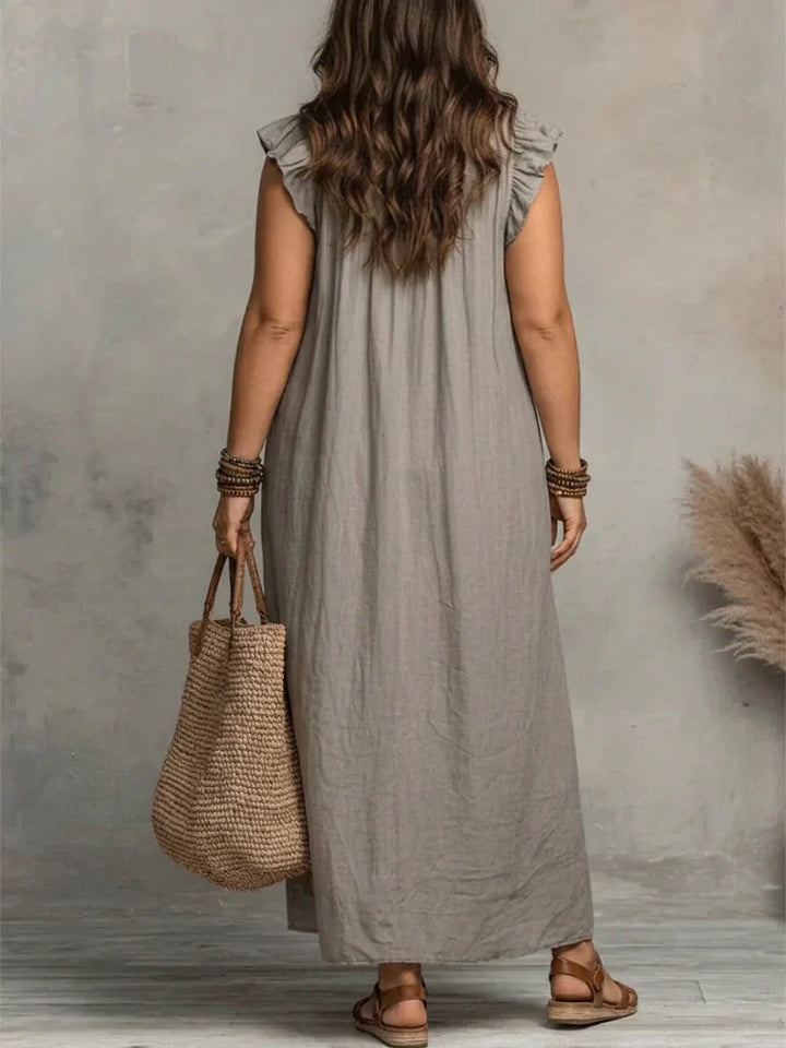 Esmé | Boho Ruffle Maxi -mekko