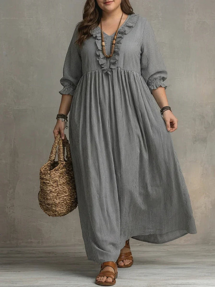 Soraya | Boho Pitkähihainen Maxi Mekko