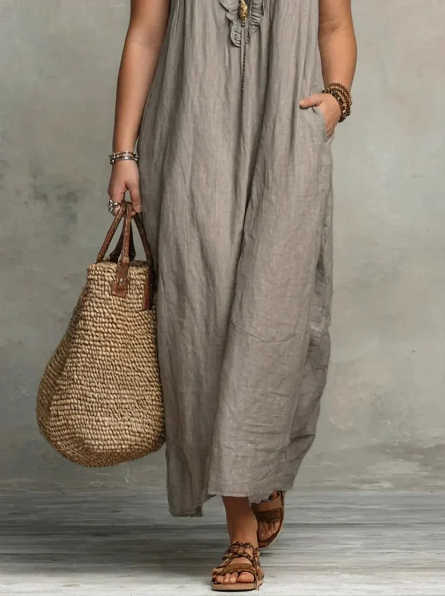 Esmé | Boho Ruffle Maxi -mekko