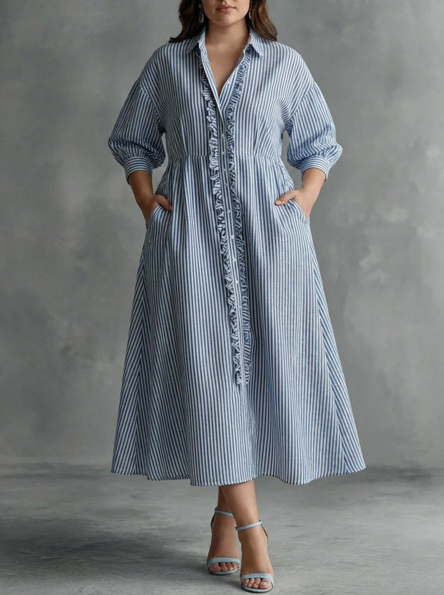 Dilys | Raidallinen Maxi Mekko