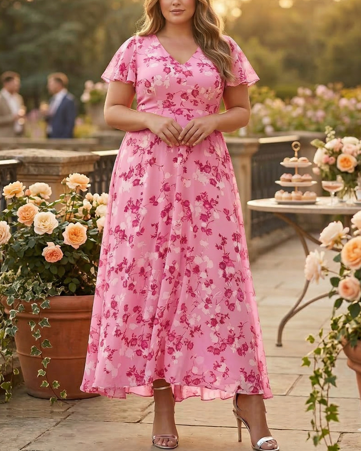 Delia | Glamourinen mekko, joka peittää vatsan