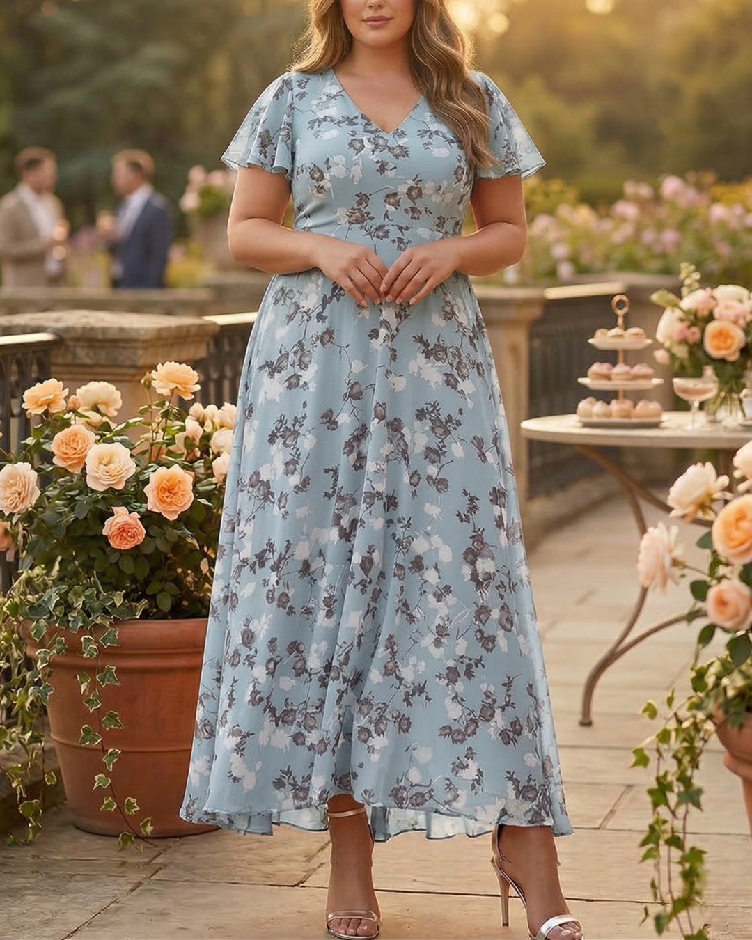 Delia | Glamourinen mekko, joka peittää vatsan