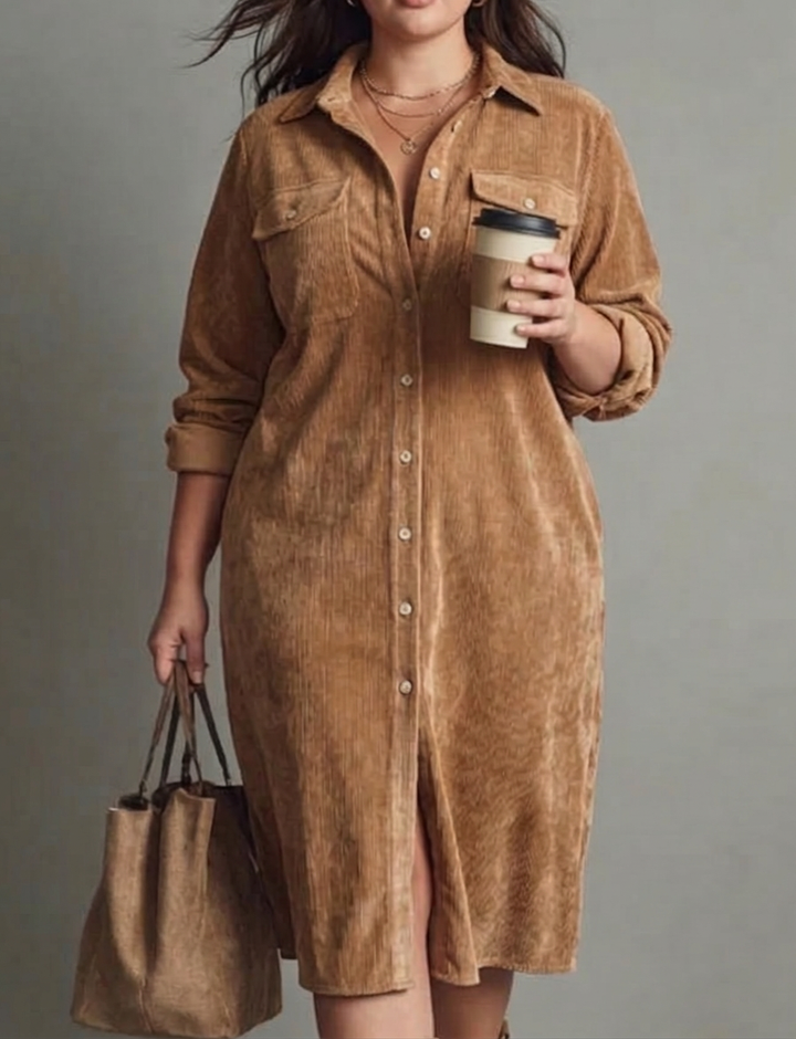 Mira | Pehmeä Corduroy Mekko