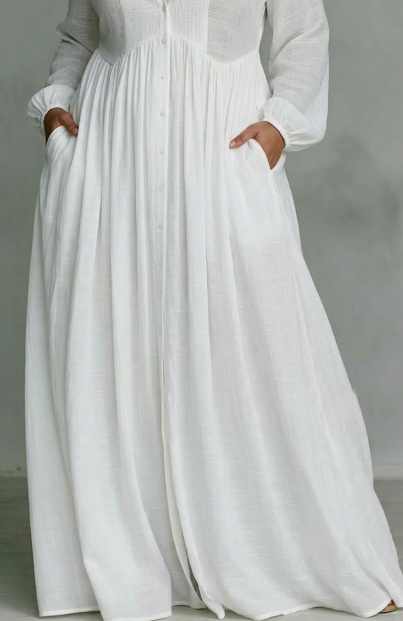 Cordelia | Virtaava Napitus-Maxi-Mekko