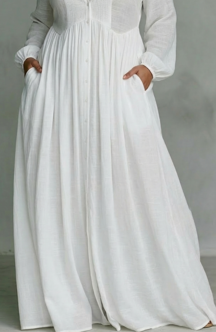 Cordelia | Virtaava Napitus-Maxi-Mekko