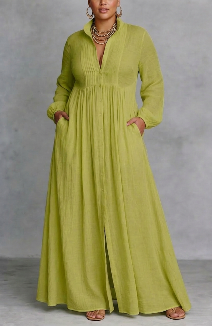 Cordelia | Virtaava Napitus-Maxi-Mekko