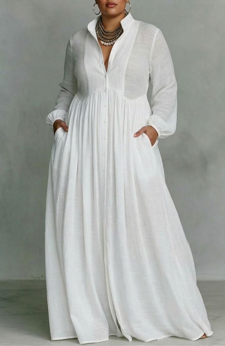 Cordelia | Virtaava Napitus-Maxi-Mekko