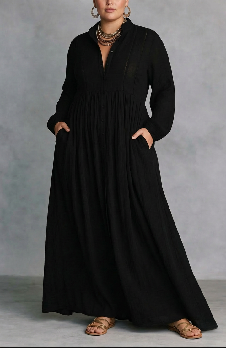 Cordelia | Virtaava Napitus-Maxi-Mekko