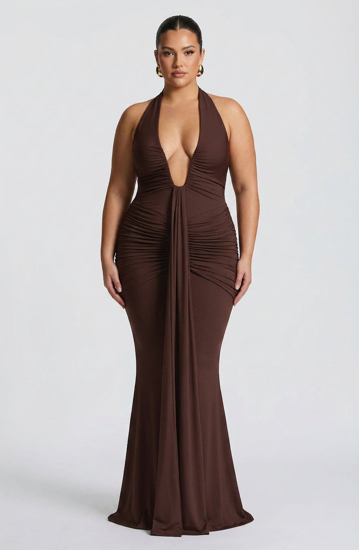 Birdie Maxi Dress - Luumu Ruskea