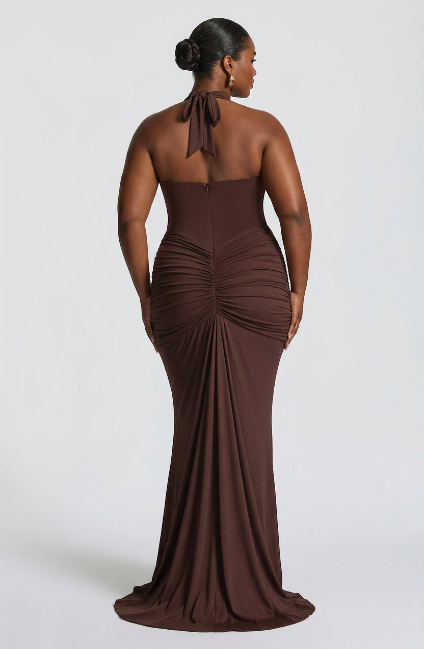 Birdie Maxi Dress - Luumu Ruskea