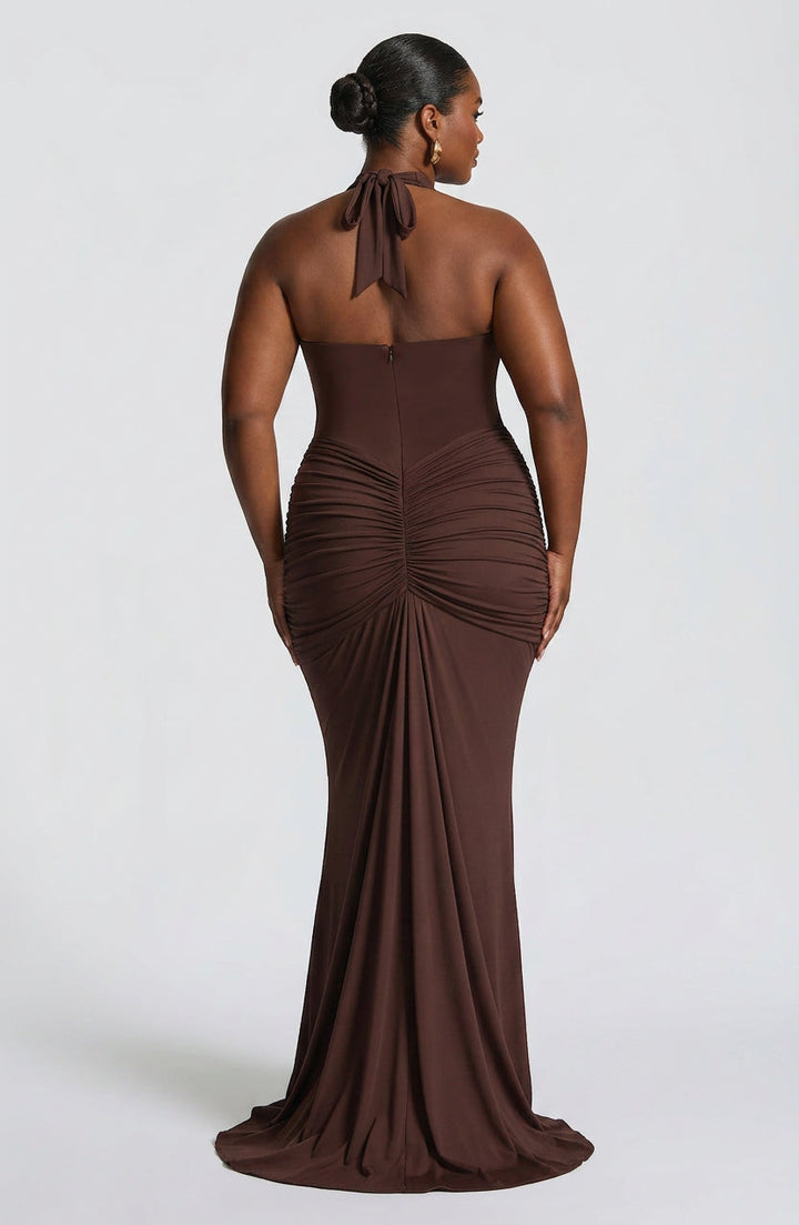 Birdie Maxi Dress - Luumu Ruskea