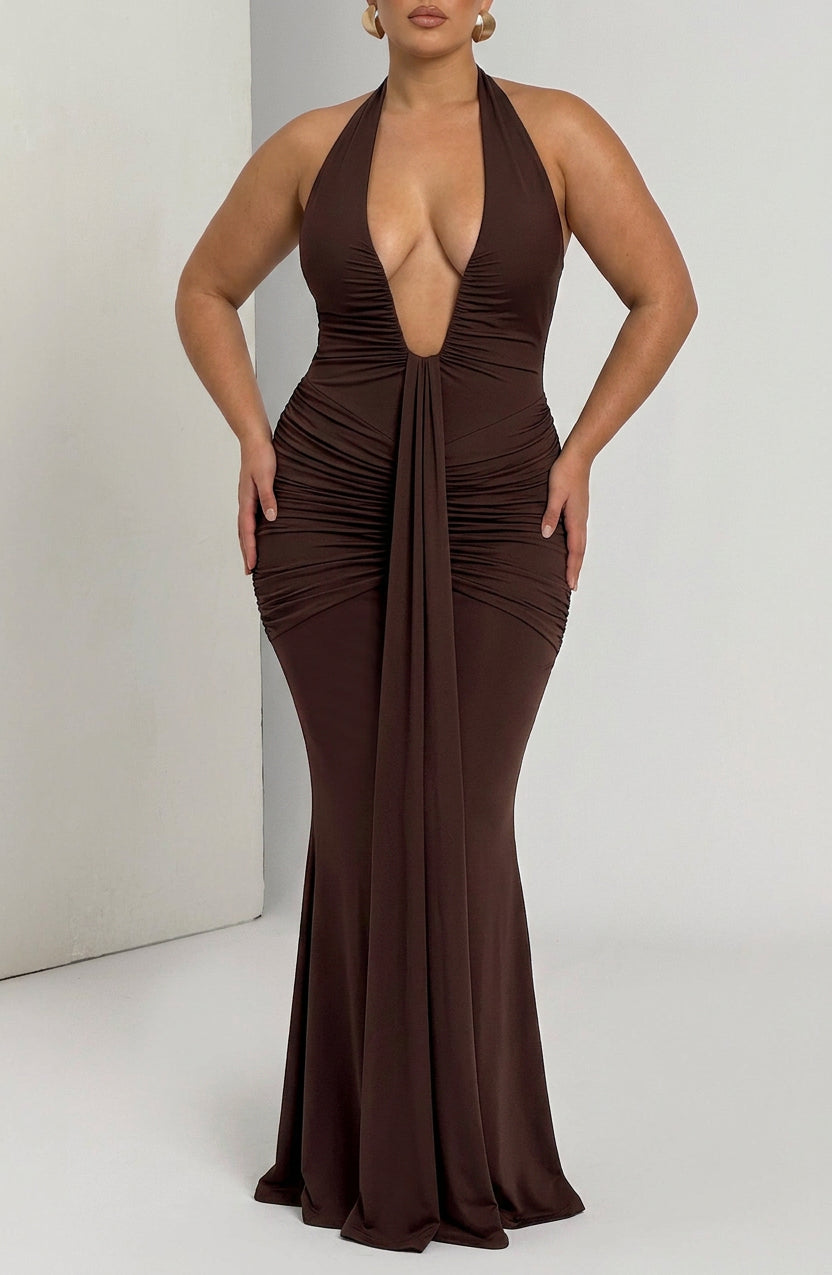 Birdie Maxi Dress - Luumu Ruskea