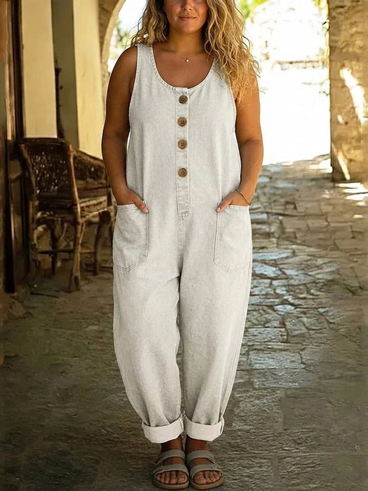 Lior | Vintage Pestyt Puuvilladenim Overallit