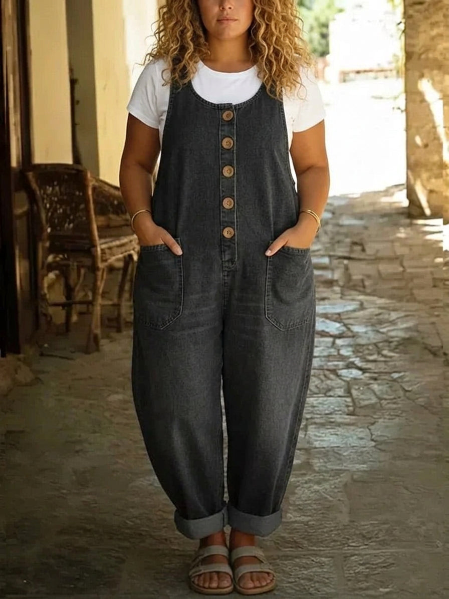 Lior | Vintage Pestyt Puuvilladenim Overallit
