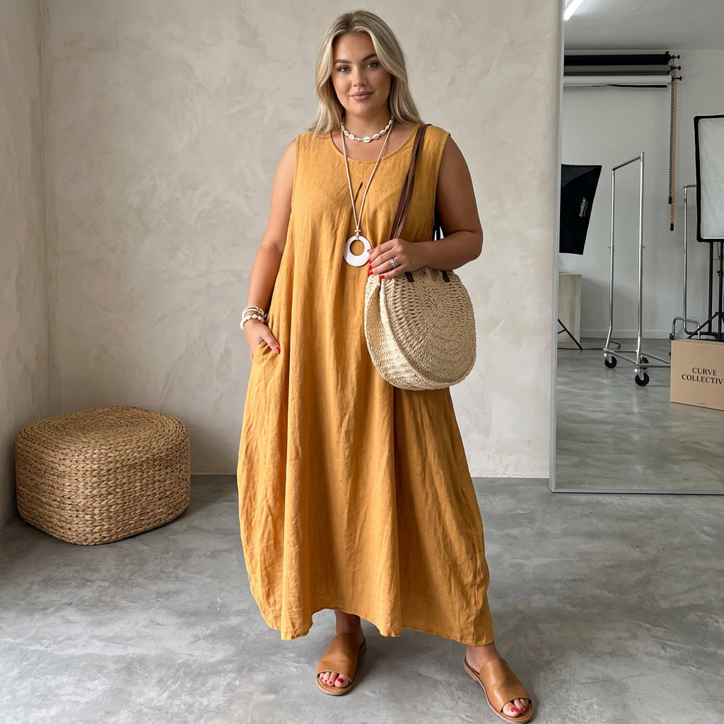 Elspeth - Rentouttava Olkaimeton Mekko