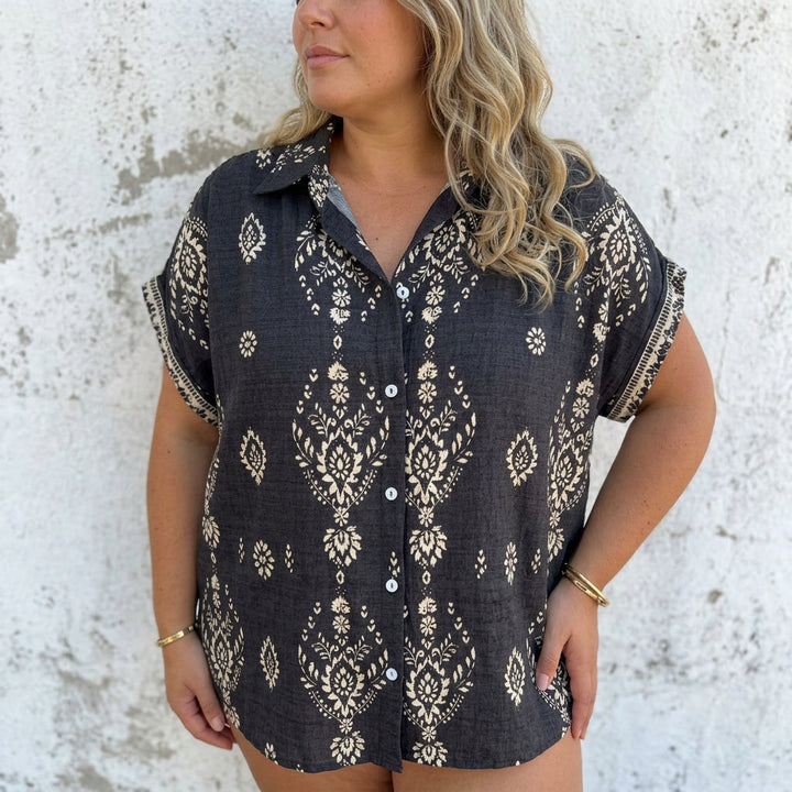 Lottie | Boho Mekko Puuvilla-Pellava