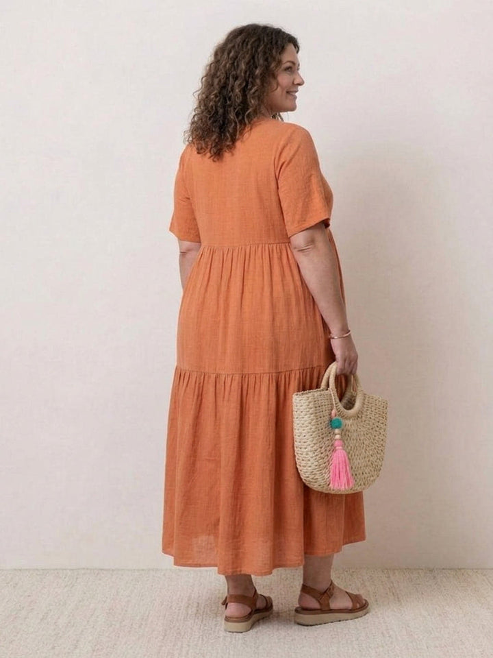 Perdita - V-pääntie Maxi Mekko