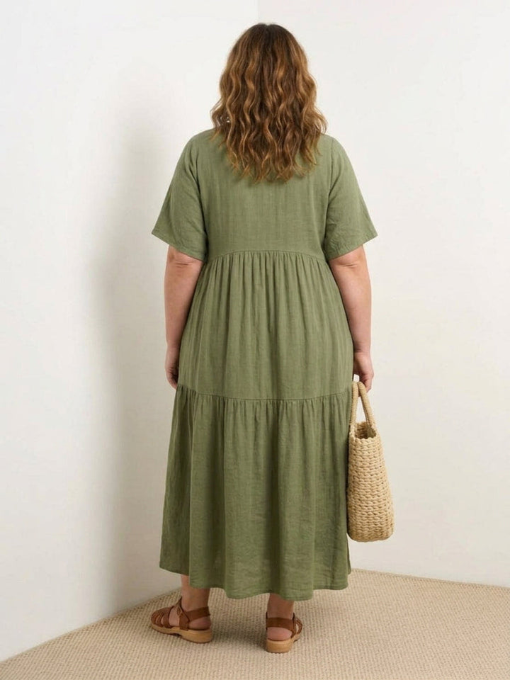 Perdita - V-pääntie Maxi Mekko