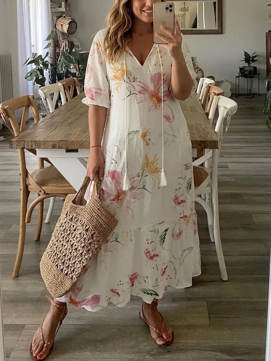 Rosalind - Boho Vatsan Peittävä Mekko