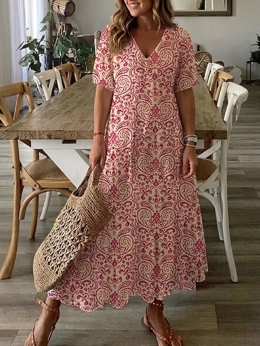 Rosalind - Boho Vatsan Peittävä Mekko